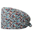 thumbnail image 1 of Fgnfyis Cute Patterned Cap for Doctors and Beauty Adjustable and Comfortable Design Green, 1 of 3