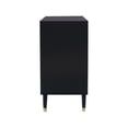 thumbnail image 3 of Linon Ginzel Mid-Century Modern 6-Drawer Dresser, Black, 3 of 8