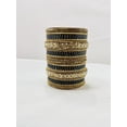 thumbnail image 3 of Gold & Black Color Rhinestone Bangles, 3 of 4
