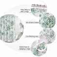 thumbnail image 6 of Green Botanical Waterproof Fabric Shower Curtain,Watercolor Spring Floral Summer Waterproof Fabric Shower Curtain for Bathroom Curtains Bathtubs Hotel Shower Curtains with 12 Hooks Extra Long 72x84, 6 of 8