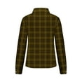 thumbnail image 4 of Fashion Plaid Botton Jackets for Womens 2024 Plus Size Long Sleeve Plaid Shirt Tunic V-Neck Casual Pullover Blouses Tops, 4 of 5