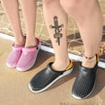thumbnail image 7 of HNMKIU Slippers for Men Women EVA Hollow Casual Couple Beach Sandals Flip Flops Unisex Outdoor Rain Footwear Breathable Mens Casual Shoes 02_Grey,44, 7 of 7