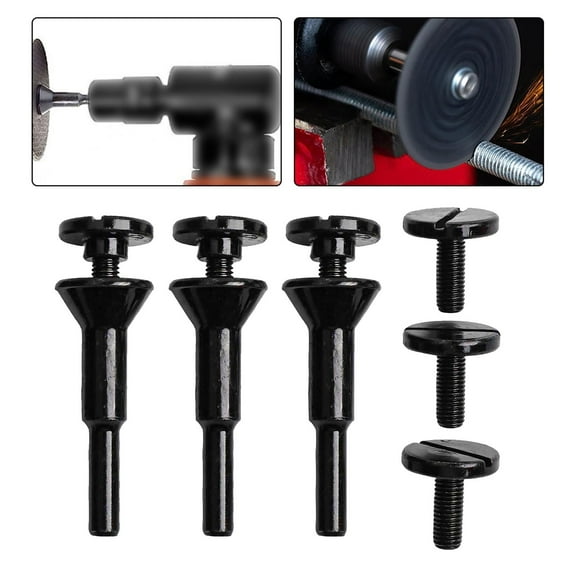 3pcs Versatile Cut-Off Wheel Mandrel For Die Grinders Grinding Disc Connecting Rod Two Threaded Head Angle Grinder Accessories