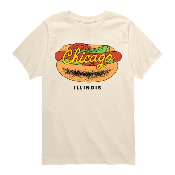 Instant Message - Chicago Dog Short Sleeve Graphic T-Shirt