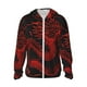 thumbnail image 1 of Fotbe Red Dragon On Black Chaqueta con Protección Solar UPF 50+ para Hombre y Mujer, Camisa con Capucha y Bolsillos-XX-Large, 1 of 7