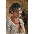 thumbnail image 3 of Ernst Josephson 11x14 Black Modern Framed Museum Art Print Titled - Smiling Spanish Girl, Study (Between 1881 and 1882), 3 of 5