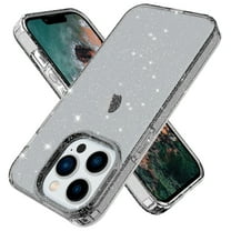 Allytech Case for iPhone 14 Pro Max Case Glitter, Thin Slim Fit Soft TPU Sparkly Clear Glitter Shiny Bling Anti-Scratch Shockproof Protective Phone Cases for Women Girls, Black