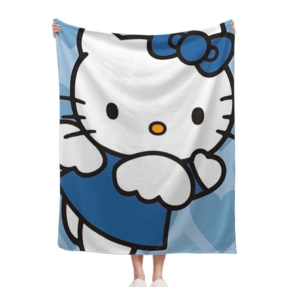 Hello Kitty Blanket - Lightweight Soft Flannel Comfort Luxury Blanket Microfiber 40x50 Inch