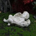 thumbnail image 3 of Cherubs Angels Resin Garden Figurine, indoor and outdoor home and garden Decorion, Adorable Angel Sculpture Memorial, 3 of 8