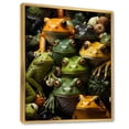 thumbnail image 2 of Designart "Family of Toads" Animals Floater Framed Canvas Print, 2 of 7