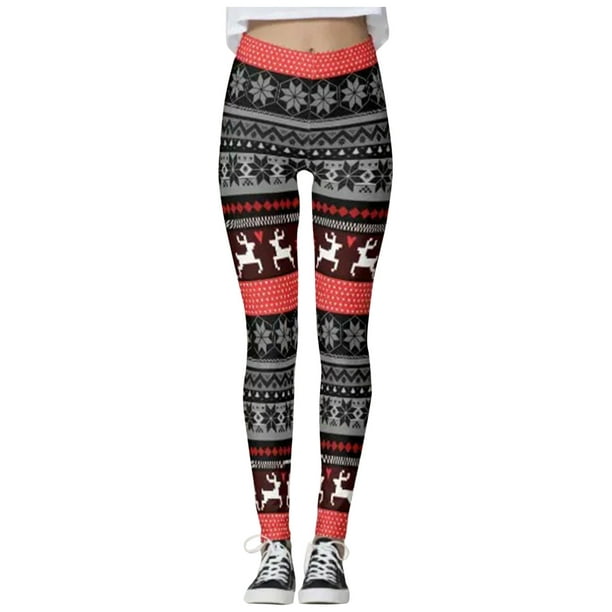 Sweatpants Women Christmas Custom Christmas Santa Claus Snowman Party  Leggings Skinny For Running Pilates Gym Yoga Pants 