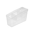 thumbnail image 2 of Contenedor de almacenamiento en frigorífico | Organizador de comida de plástico tipo cajón | Caja rectangular de huevos | Ahorro de espacio apilable | Blanco | 1 Pieza | 24,5x14x9,7cm | Multipropósito, 2 of 6