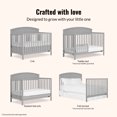 thumbnail image 5 of Dream On Me Storybrooke 5 in 1 Convertible Crib, Pebble Gray, 5 of 7