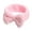 Pink, variant on DESIGNICE Headbands for Women Fleece Bow Hair Band Cute Solid Color Headband Korean Style Hair Accessories for Women 2.36x7.87in,Purple