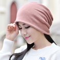 thumbnail image 3 of Winter pullover cap men's and women's cotton solid color all-match thin face riding windproof warm wrap cap pile cap, 3 of 5
