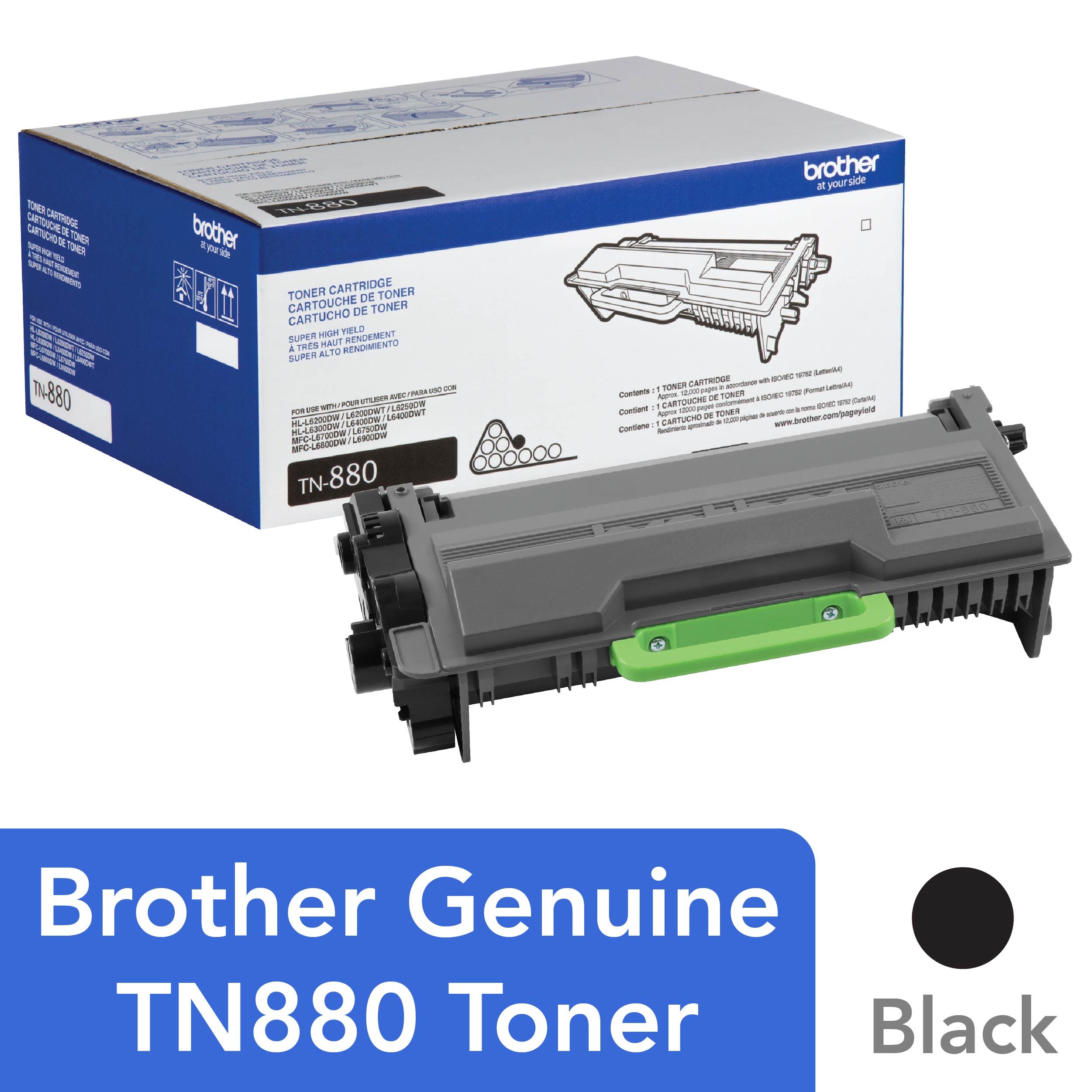 High Yield Black,1 Pack SuppliesOutlet Compatible Toner Cartridge Replacement for Brother TN880 TN-880