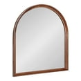 thumbnail image 5 of Kate and Laurel Hatherleigh Modern Transitional Arched Wooden Wall Mirror, 32 x 36, Walnut Brown, Decorative Wood Wide Arch Mirror for Use as Vanity Bathroom Accent or Living Room Mantel Decor, 5 of 9
