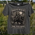 thumbnail image 2 of Fun Aunt Knight Riding Black Cat Shirt, Hear Ye Hear Ye Auntie Has Arrived Tee, Funny Medieval Cat Meme T-Shirt, Auntie Gift, 2 of 7