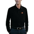 thumbnail image 2 of Men's Black Clemson Tigers Vansport Omega Long Sleeve Solid Mesh Tech Polo, 2 of 2