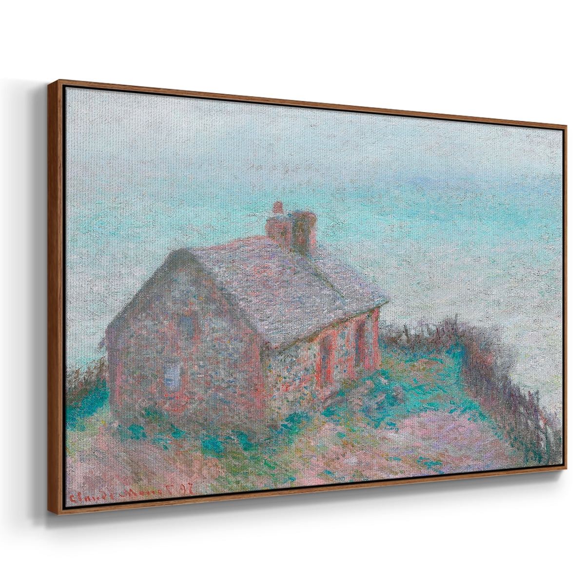 Vintage Landscape-CXLIX By Wexford Home Framed in Walnut Wood Gallery Wrapped Canvas 27 in. x 41 in.