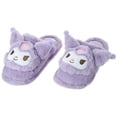 thumbnail image 1 of Miniso Sanrio Personajes Kuromi Kuluomi Pantuflas de felpa, Kawaii Punta cerrada Zapatillas cálidas y novedosas, Zapatillas de casa para mujer, 1 of 4