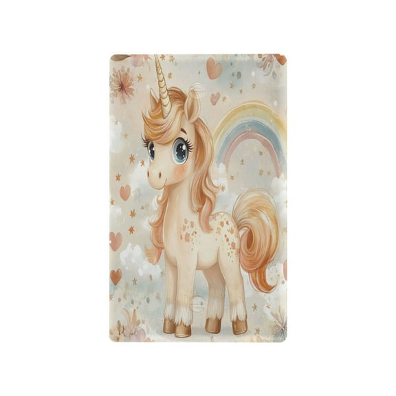 Pastel-colored Unicorn Light Switch Cover Switch Plate Outlet Cover Plug Cover for Electrical Outlet