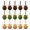 multicolor, variant on fuxzkrlz 15Pcs Christmas Flocking Ball Hanging Ornaments with Bow Decor, Retro Flocked Christmas Tree Bubbles for Holiday Home Decoration, Lightweight Shatterproof Pendants for Decor