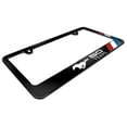 thumbnail image 3 of Ford Mustang 50 Years Tri-Bar Stripe Black Metal License Plate Frame, 3 of 6