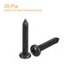 thumbnail image 3 of #12 x 1-1/2" Tornillo autorroscante de cabeza plana Phillips, paquete de 25, tornillo de cabeza redonda de acero inoxidable 304 (negro), 3 of 6