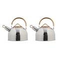 thumbnail image 1 of Advancent Hervidor con silbato de 2,64 cuartos de galón de acero inoxidable antiescaldaduras para cocina de inducción Tipo 1 3L 2Conjunto, 1 of 6
