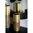 thumbnail image 2 of DecMode 10" Gold Aluminum Vase, 2 of 4