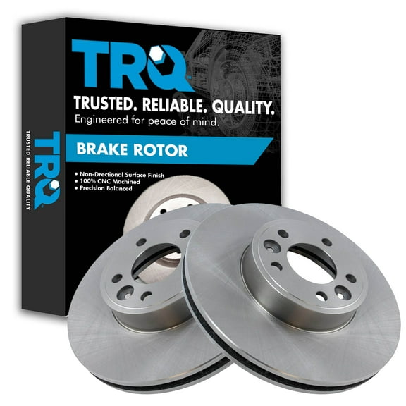 TRQ Front Brake Rotors Set Vented Fits Select 1998-2002 Ford Crown Victoria Lincoln Town Car Mercury Grand Marquis