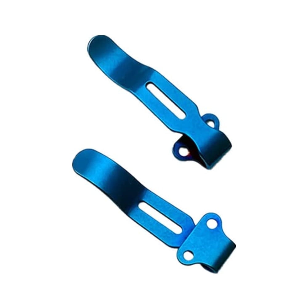 2Pcs Deep Carry Pocket Clips Stainless Steel Attachments for Benchmade 535 Knife Blue for Outdoor Camping