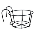 thumbnail image 1 of Shelf Iron Wire Hanging Flower Pot Brackets Holder Balcony Flower Pot Stand Rack Railing Shelf Patio Balcony Decoration, 1 of 7