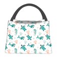thumbnail image 1 of Fotbe Turtles And Seahorses Bolsa Térmica Portátil con Estampado, Bolsa de Entrega de Alimentos Aislada, Bolsa Reutilizable de Gran Capacidad para Comidas y Supermercado, 1 of 6
