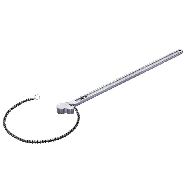 Llave de cadena VEVOR, llave de tubo de cadena de 48 pulgadas, 13,4 cm de diámetro