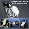 thumbnail image 4 of Asuwish Phone Case for Google Pixel 9/10/9 Pro/10 Pro 5G Tempered Glass Screen Protector Magnetic Bracket stand Translucent Shockproof Protective Cell Cover Pixel9 Pixel10 9Pro 10Pro Women Men Black, 4 of 8