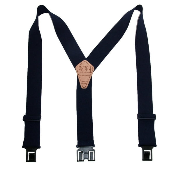 Perry Produits SN200 Hommes Clip-On 2-in Suspenders - Bleu Marine, Régulier