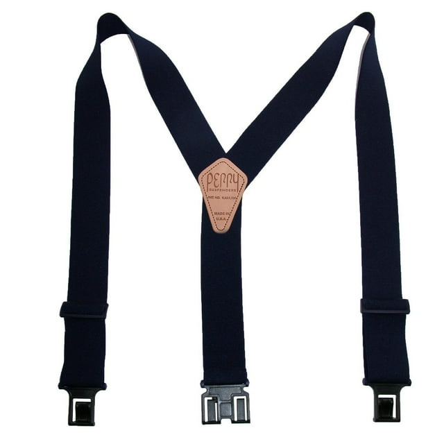 Perry Products SN200 Bretelles à Clip 2 Po pour Hommes - Bleu Marine, Grand