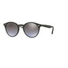 Ray Ban RB2180 623094 49M Opal Grey/Violet Gradient Brown Mirror Silver Sunglasses For Men For Women