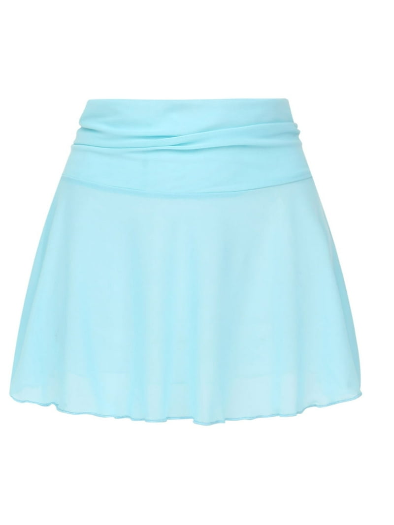 Sunloudy Women's Sheer Mesh Mini Skirts, High Waist See