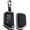 Silver Metal Frame-short-Black, variant on Compatible Key Fob Cover for Jeep Grand Cherokee Dodge Charger Challenger Durango Journey Dart Chrysler 300 Key Case Holder Protector Metal Keychain