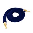 thumbnail image 4 of Velvet Stanchion Ropes, Stanchion Queue Rope , Rope with Mirror Polished Hooks - Blue, 59 59 inch, 4 of 6