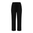 thumbnail image 4 of Sngxgn Wide Leg Pants for Women Casual High Waist Pants Loose Trousers(Black,XXL), 4 of 4