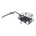 thumbnail image 1 of Marco de tubo de Metal para remolque de carga de bicicleta, 176cm, con enganche, fácil de instalar, resistente, negro, para exteriores, ruedas de 15, 1 of 8