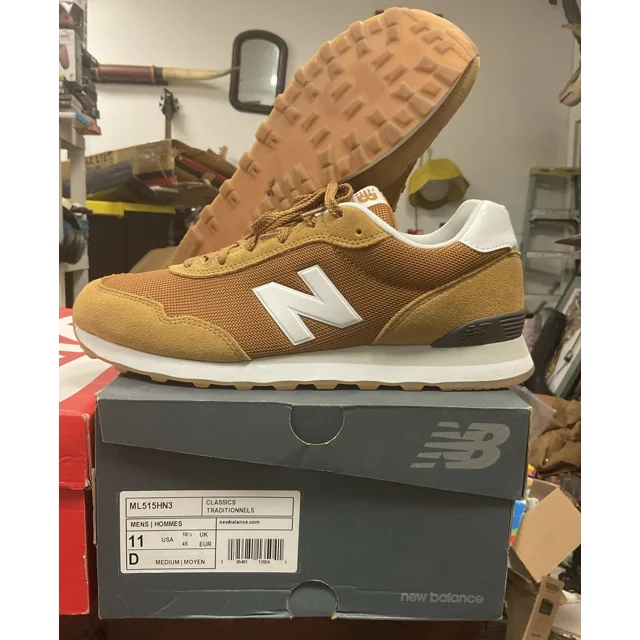New Balance 515 V3 Mens Sz 11 Wheat Brown White Casual Shoes Sneakers ML515HN3