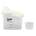 thumbnail image 2 of Rice Airtight Dry Food Storage Containers,Rice Storage Bin Cereal Containers Dispenser Rice Storage Bin Cereal Containers Dispenser Clear Food Storage Box Measring Cup for Grain, 2 of 7