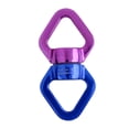 thumbnail image 4 of Greeniant Conector de cuerda giratoria de 360 ​​grados, equipo de montañismo, mosquetón giratorio, accesorio de aro de conexión, Hardware de rescate carpas Azul púrpura Greeniant OD002828-02, 4 of 6