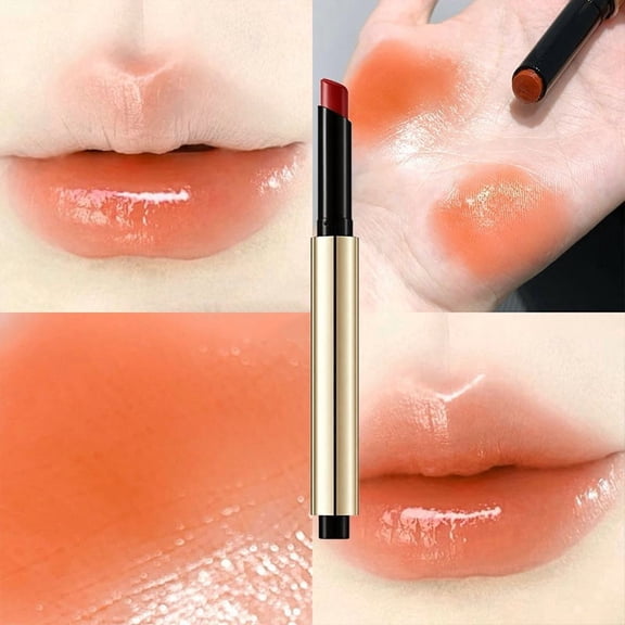 Kokovifyves Solid Clear Mirror Shine Lip Gloss, Natural Look Long Wear Daily Lip Cosmetic
