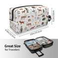 thumbnail image 4 of Goofa Outdoor Living Printed Toiletry Bag with Handle,Large Capacity Travel Makeup Cosmetic Bag for Women, Carry on Airport Airline Compliant Bag, 4 of 9
